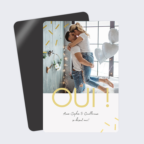 Faire part mariage Confettis Chic