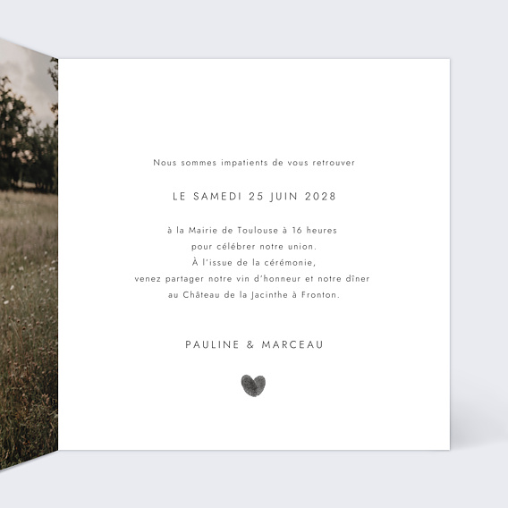 Faire-part Mariage Fait Main