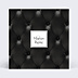 Faire-part Mariage Cuir Matelassé Noir