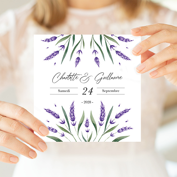 Faire part mariage Brin de Provence Après 1