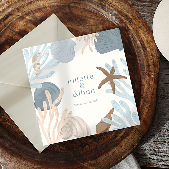 Faire part mariage Océan Après 1