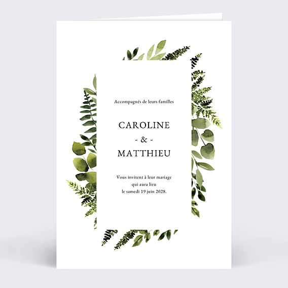 Faire part mariage White Garden