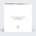 Faire part mariage Sous la neige Verso