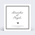 Faire part mariage Noir et Blanc