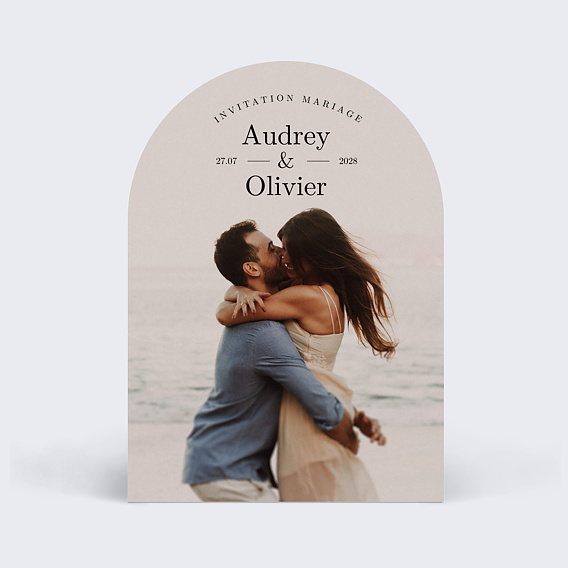 Faire part mariage Photo Pleine Page