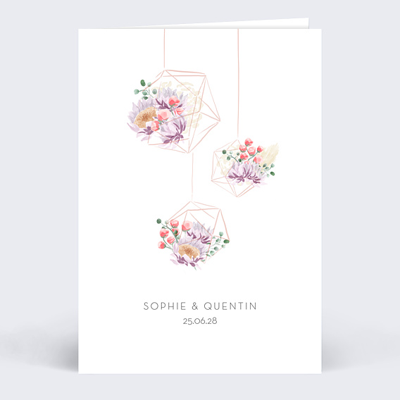 Faire-part Mariage Nature Suspendue