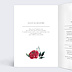 Faire part mariage Romantic Peonies Intérieur Gauche