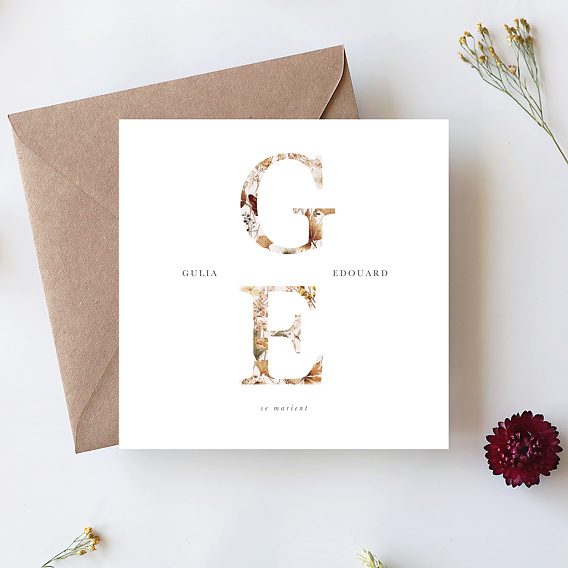 Faire part mariage Jardin Sauvage I Après 1