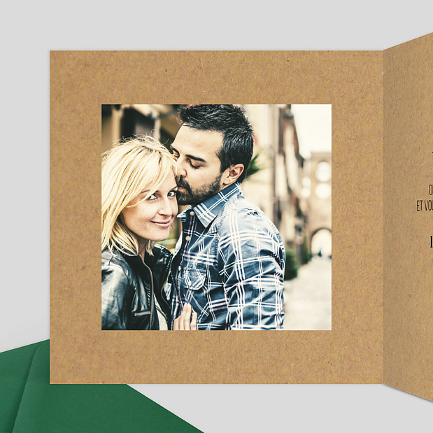 Faire-part Mariage Petit Carnet Intérieur Gauche