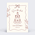 Faire-part Mariage Pièce montée