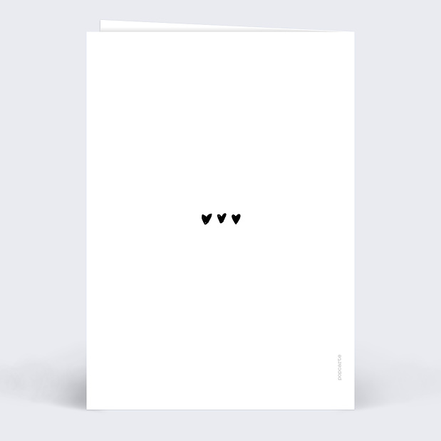 FAIRE-PART DE MARIAGE ILLUSTRE Verso
