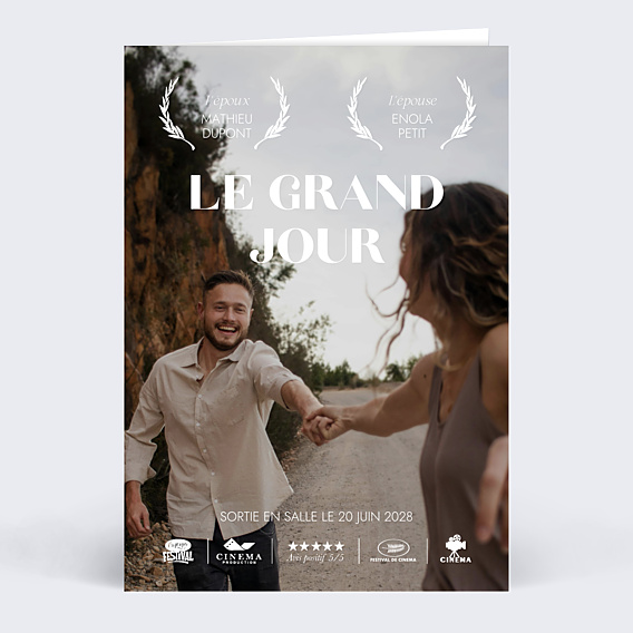 Faire-part Mariage Grande Affiche