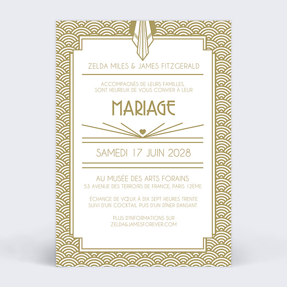 Faire-part Mariage Mister M Studio James