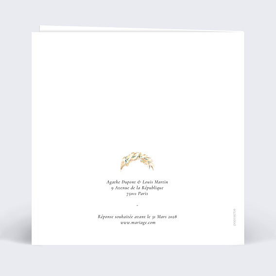 Faire-part Mariage Couronne Boréale