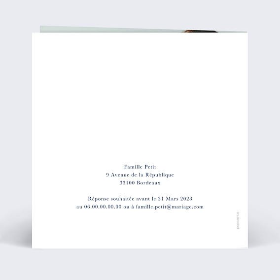 Faire-part Mariage Couronne végétale