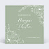 Faire-part Mariage Gravure Vert Sauge