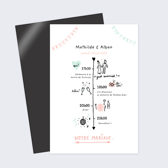 Faire-part Mariage Mariage Illustré