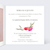Faire part mariage Ronde de Fleurs Intérieur Droit