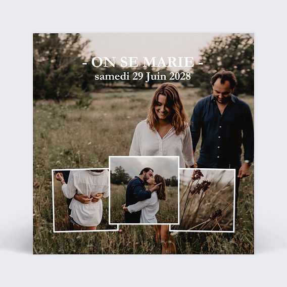 Faire part mariage Faire-part de Mariage Relief Photos