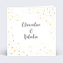 Faire-part Mariage Dorure Romance