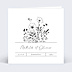 Faire-part Mariage Bouquet Champêtre Blanc