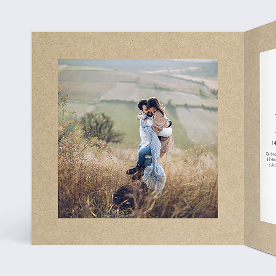 Faire-part Mariage Authentique