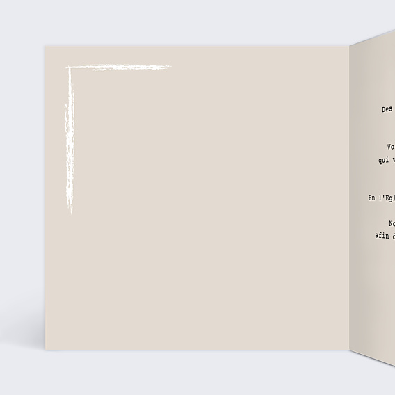 Faire-part Mariage Faire-part Mariage Timbre Blanc