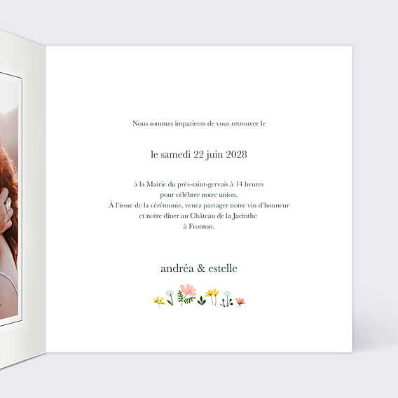 Faire-part Mariage Faire-part Mariage Carré