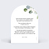 Faire-part Mariage Couronne Ocre Eucalyptus