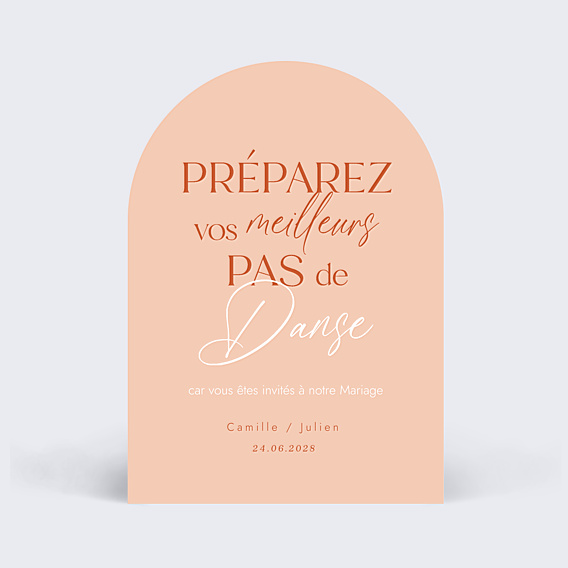 Faire-part Mariage Venez Danser
