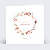 Faire-part Mariage Couronne Automnale
