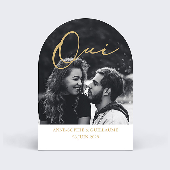 Faire part mariage Joli Oui