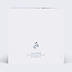 Faire part mariage Couronne classique bleu Verso