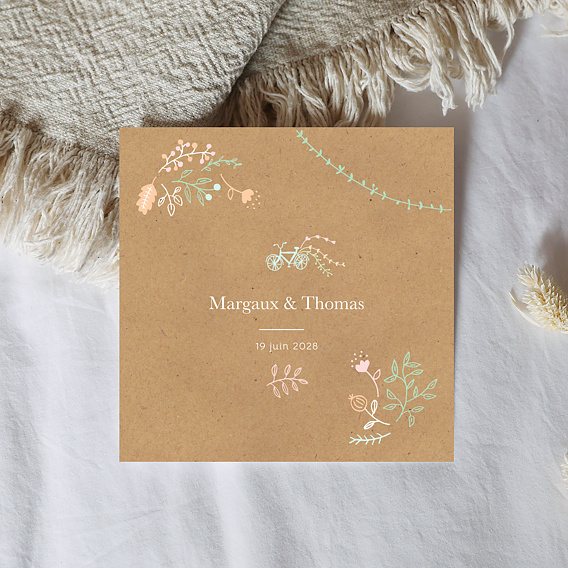 Faire part mariage Promenade Champêtre Après 4