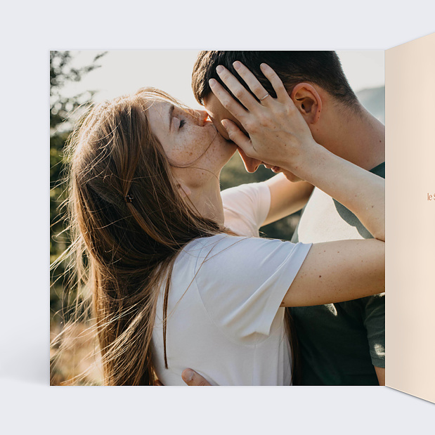 Faire-part Mariage Marie Lou Création x Popcarte - Méditerranée Intérieur Gauche