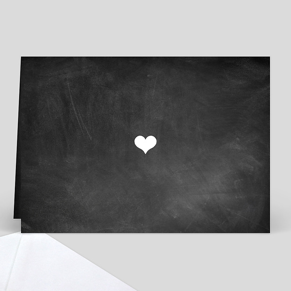 Faire part mariage Jolie Craie Verso