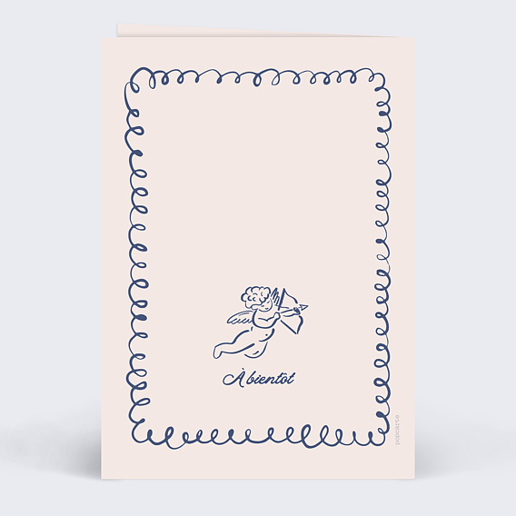 Faire part mariage Vive les mariés Verso