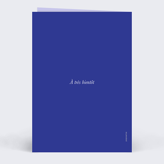 Faire part mariage Wavy Chic Verso