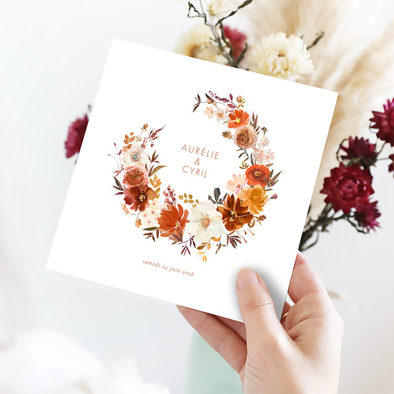 Faire part mariage Bouquet Parfumé Après 1