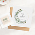 Faire part mariage Couronne Eucalyptus avec Graines