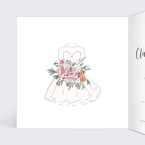 Faire-part Mariage Dorure Romance