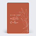 Faire part mariage Terracotta Flowers Recto