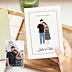 Faire-part Mariage Portrait crayonné