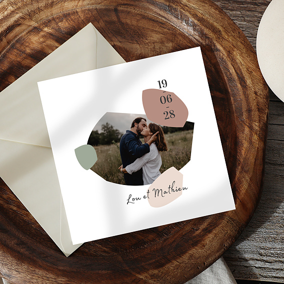 Faire part mariage Argile Après 4