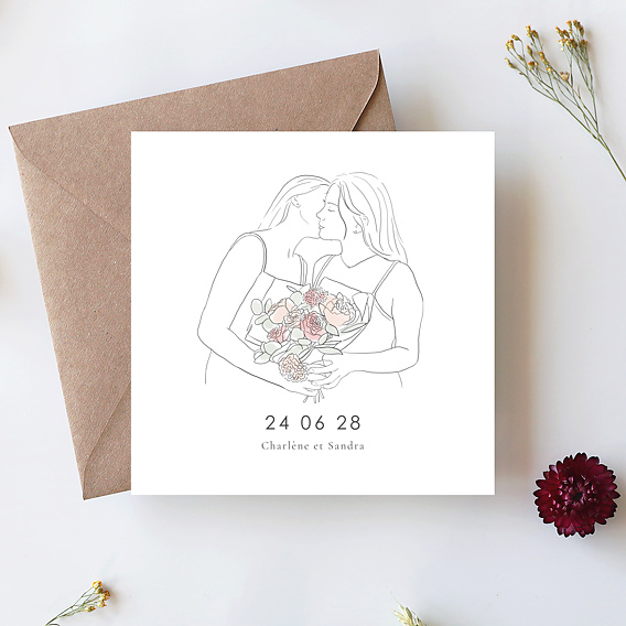 Faire part mariage Ensemble AprĂšs 4