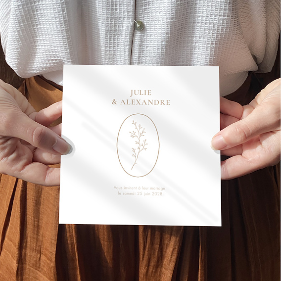 Faire part mariage Joli Bouquet Après 4