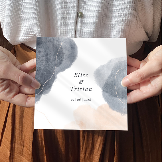 Faire part mariage Vague d'Été Après 4