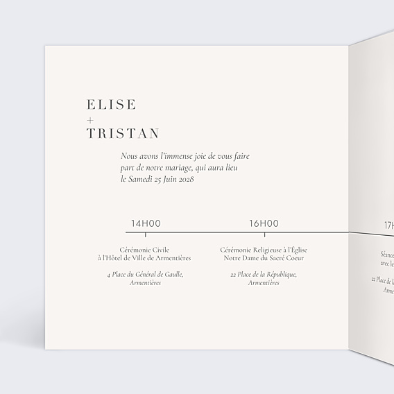 Faire-part Mariage Iris