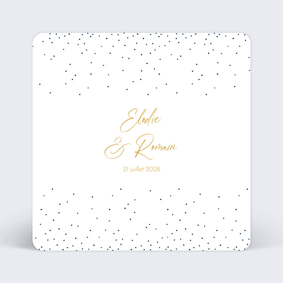 Faire part mariage Pois