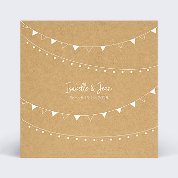 Faire-Part de Mariage Virtuel Bucolique